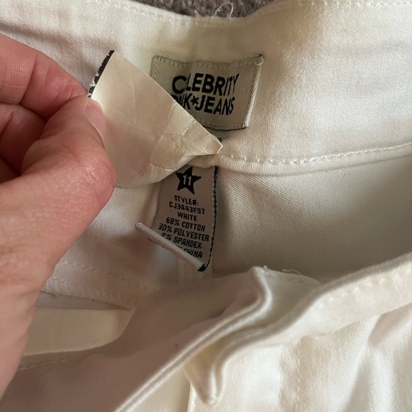 Women’s White Jean Shorts - Picture 2 of 3